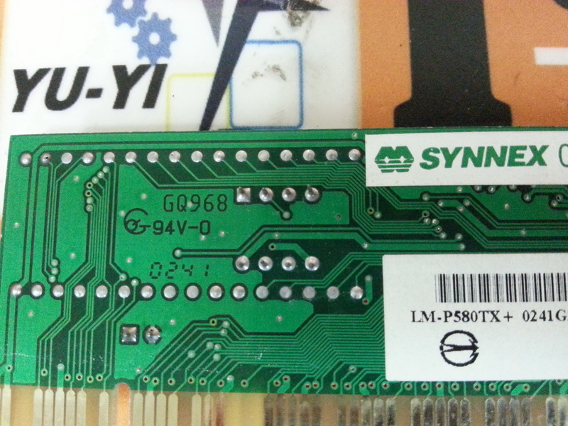 SYNNEX GQ968 94V-0 Modem Card - PLC DCS SERVO Control MOTOR POWER
